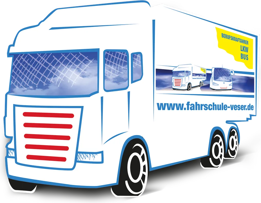 LKW der Fahrschule-Veser für Berufskraftfahrer-Ausbildung