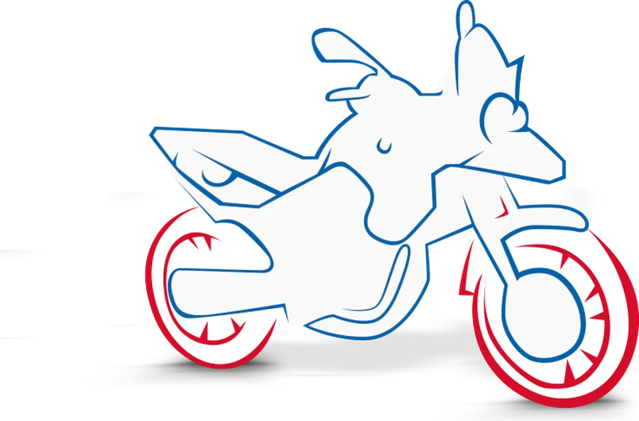 Fahrschul-Motorrad der Fahrschule-Veser